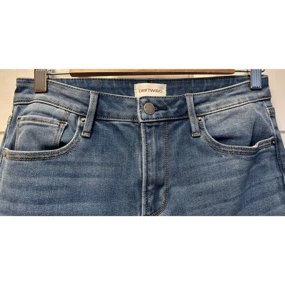 Driftwood Colette Embroidered Crop Straight Jean, Size 27 - Picture 5 of 10